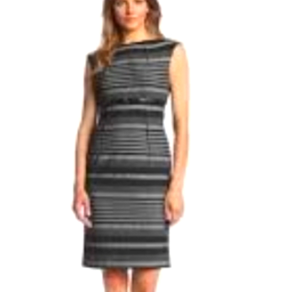Calvin Klein striped sheath dress size 10
